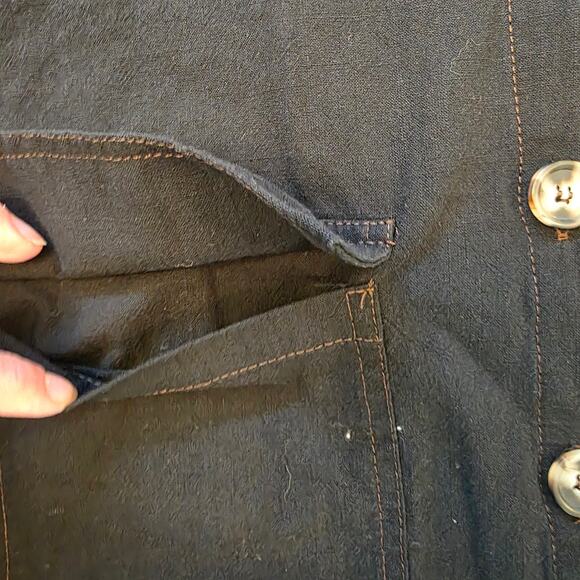 Black Cotton two piece short and collared buttoned top summer set - Picture 5 of 10